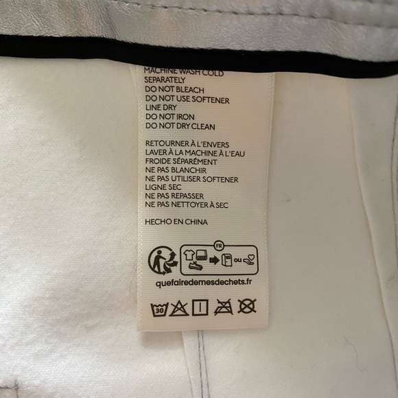 Anthropologie The Ettie High-Rise Crop Wide-Leg Pants by Maeve: Metallic 32 new - Picture 5 of 7